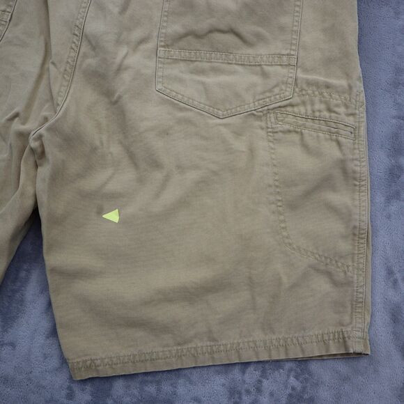 Rei Shorts Mens 38 Brown High Waist Flat Front 5 Pocket Design Casual Chino - Picture 4 of 15